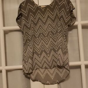 Charming charlie gray and white tunic!
